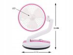 Ventilator Pliabil 3 în 1 – Lampă de Birou Wireless, pentru Masă și Podea - Image 3