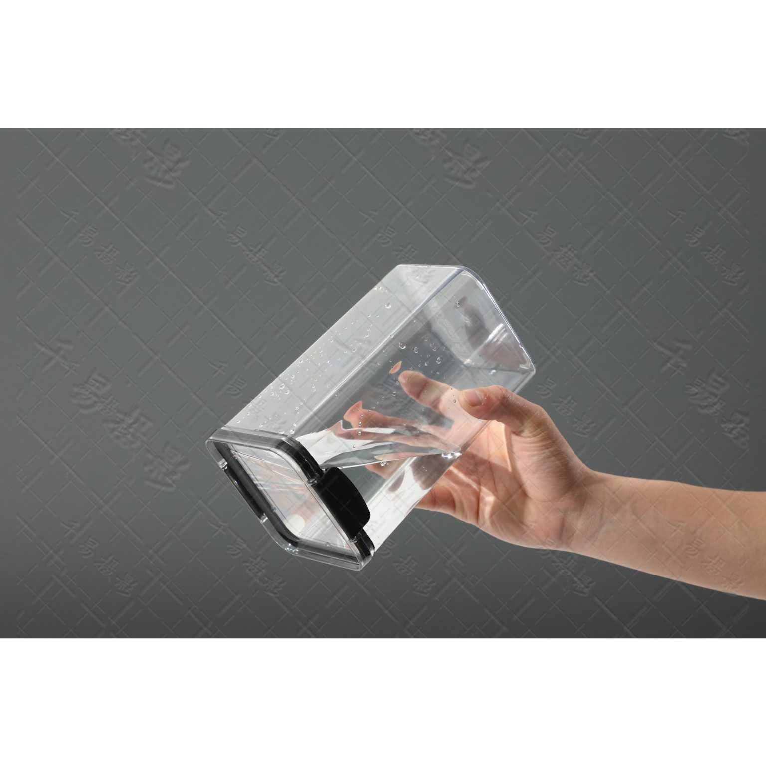 Recipient Plastic Ermetic 1300 ml, pentru Alimente/Obiecte, 10.2x18.5 cm, Transparent - Image 3