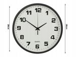 Ceas de perete mare 30 cm – silențios, fără atingere, mâna a doua - Image 6
