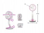 Ventilator Pliabil 3 în 1 – Lampă de Birou Wireless, pentru Masă și Podea - Image 5
