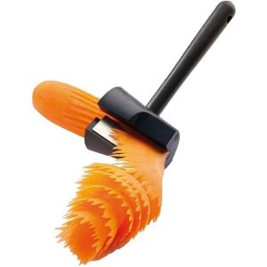 Titlu scurt:  – Cutter Spirală Legume, Multifuncțional, 16x5.5 cm, Negru