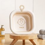 Cada Pliabilă pentru Bebeluși – Maro, 3.5 L, Model Fata, 30x30x3.5 cm - Image 5