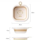 Cada Pliabilă pentru Bebeluși – Maro, 3.5 L, Model Fata, 30x30x3.5 cm - Image 3