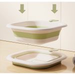 Cada Pliabilă pentru Bebeluși – Verde, 3.5 L, Model Fundulet, 30x30x3.5 cm - Image 2
