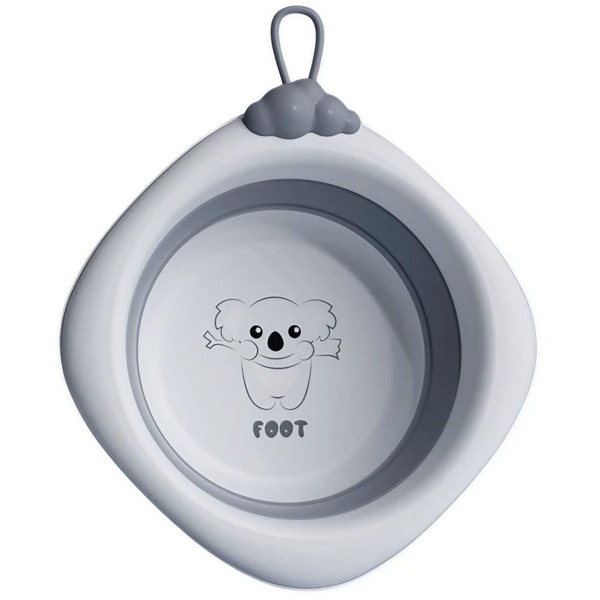 Cada Pliabilă pentru Bebeluși – Gri, 4L, Model Koala, 30x30x3.5 cm - Image 1