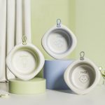 Cada Pliabilă pentru Bebeluși – Mov, 3 L, Model Picioare,  31.5x31.5x3.5 cm, - Image 5
