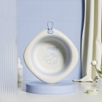 Cada Pliabilă pentru Bebeluși – Mov, 3 L, Model Picioare,  31.5x31.5x3.5 cm, - Image 3