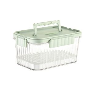 Caserola portabilă 550 ml – cu furculiță, capac congelator, etanșă, rezistentă