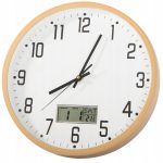 Ceas de Perete Rotund 30cm – Silențios, cu Dată, Temperatură și Secundar