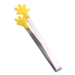 Clește Creativ din Silicon – Rezistent la Temperatură, 14.5x3 cm, Galben