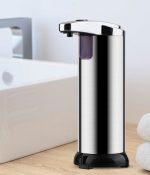 Dispenser Sapun Lichid cu Senzor Infrarosu, Otel Inoxidabil, 250ml, Gri - Image 6