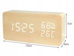 Ceas electronic cu alarmă termometru higrometru usb - Image 4