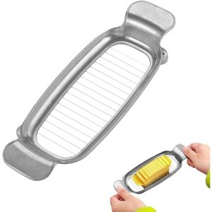 Feliator  din Aluminiu pentru Brânză, Unt și Ouă, 19.5x6.5 cm, Argintiu