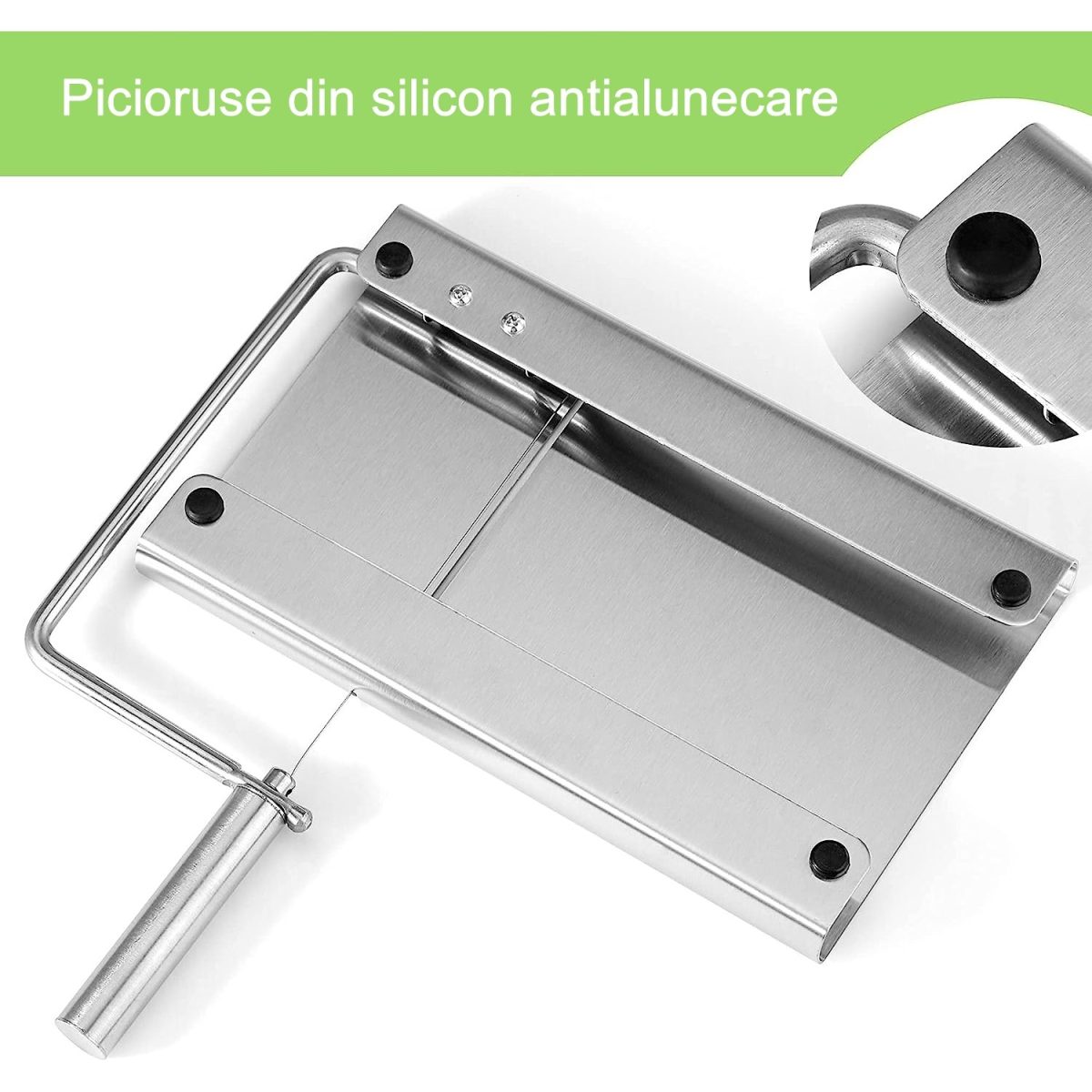 Feliator Manual Inox, 5 Lame, Antiderapant, 21x12.2x2.8 cm, Argintiu - Image 7