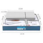 Feliator Manual Inox, 5 Lame, Antiderapant, 21x12.2x2.8 cm, Argintiu - Image 6