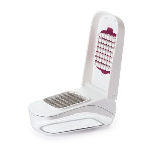 Feliator Manual pentru Legume – Presă Cartofi Pai, Multifuncțional, 20x12.5x10 cm, ABS, Alb