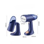 Aparat de Calcat Vertical cu Abur, 1500W, Rezervor 138ml, Pliabil, Anti-Calcar, Albastru - Image 7