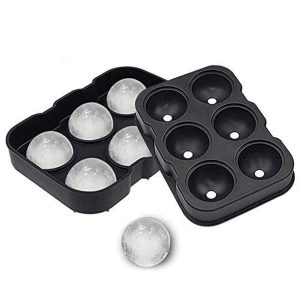 Forma pentru Gheata,  6 Forme Sferice, din Silicon, 17 x 12 x 6 cm, Negru