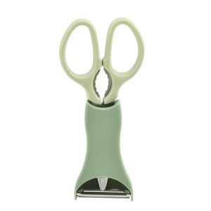 Set Foarfecă Bucătărie 3 în 1 – Verde, 16.8 x 7.8 cm, ABS & Inox