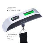 Cântar Digital Portabil cu Curea – Alb-Negru, 50 kg, Funcție Tare, 12.5 x 2.8 x 2.8 cm - Image 3