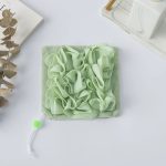 Prosop de Baie 2în1 cu Burete din Plasă, Verde, 17×17 cm - Image 5