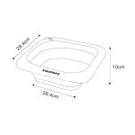 Lavoar Pliabil Copii, 3.5L, Model Picioare, Gri, 28.5x28.5x10 cm - Image 3