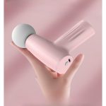 Mini Aparat de Masaj Tip Pistol, USB-C, 3 Viteze, 120 min, Roz - Image 3