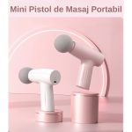Mini Aparat de Masaj Tip Pistol, USB-C, 3 Viteze, 120 min, Roz - Image 12