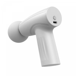 Mini Aparat de Masaj Tip Pistol, USB-C, 3 Viteze, 120 min, Alb