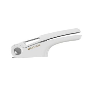 Presa Multifuncțională 4în1 pentru Usturoi și Legume, Alb, 22x8.8 cm