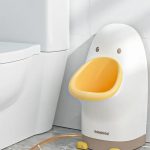 Pisoar portabil pentru copii, model rățușcă, +1 an, alb/galben - Image 2