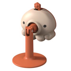 Opritor de Ușă Silicon Animat, Anti-Coliziune, 5.5cm, Portocaliu