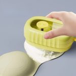 Perie Spălat Haine  cu Dispenser, 4 Perii, Galben - Image 4
