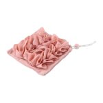 Prosop de Baie 2în1 cu Burete din Plasă, Roz, 17×17 cm - Image 5