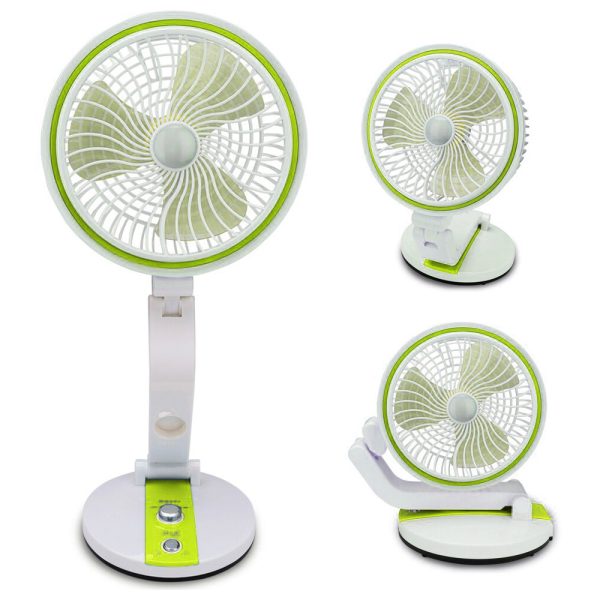 Ventilator Pliabil 3 în 1 – Lampă LED, Wireless, pentru Birou sau Podea