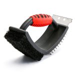 Perie 3 în 1 pentru Grătar cu Racletă și Burete – Oțel inoxidabil, 16 x 7 x 11 cm - Image 7