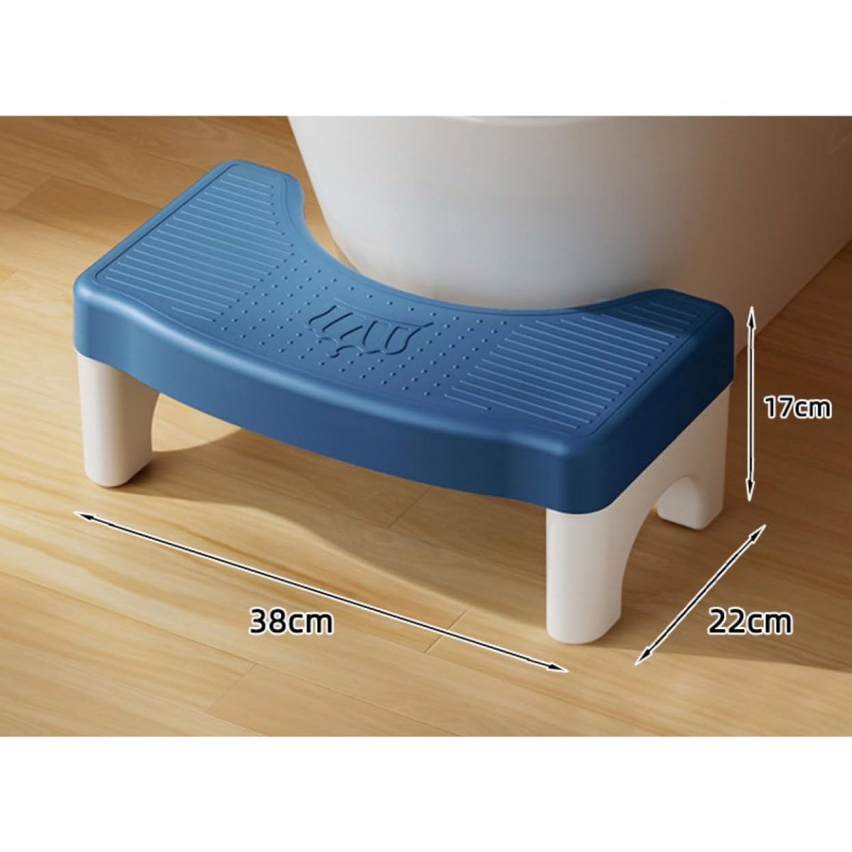 Scăunel WC , Inaltator pentru Toaletă, Albastru, 38×22×17 cm - Image 6