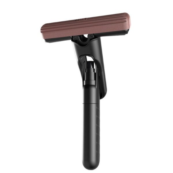 Mop Plat cu Pulverizare, Maner Scurt, Sistem Stoarcere, 15.5x15.5x12.5 cm, Negru