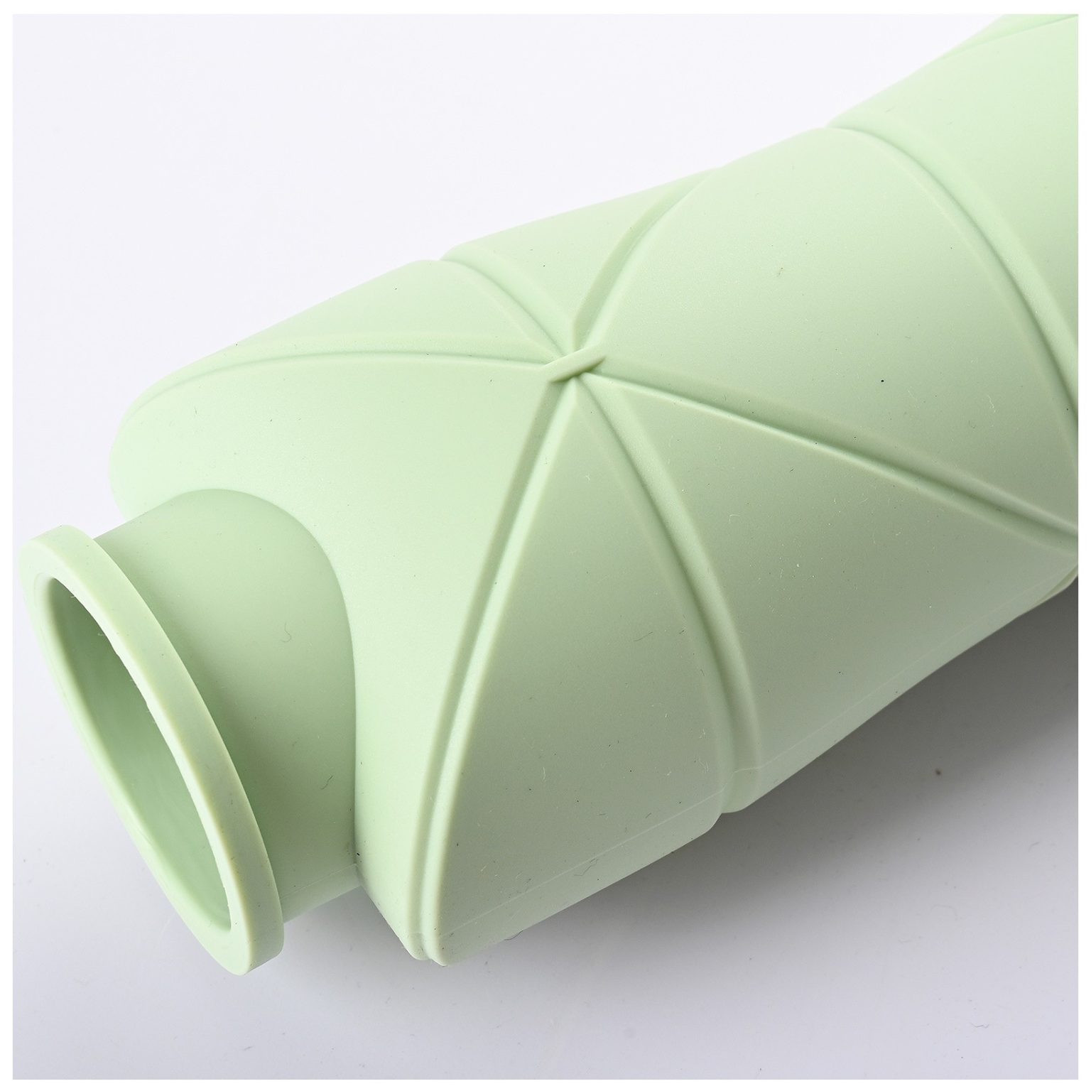 Sticlă Apă Pliabilă din Silicon, Reutilizabilă, 600 ml, 22x7.8 cm, Verde - Image 5