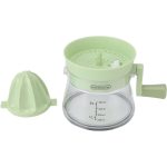 Storcător de Citrice Manual, Rezistent, Ușor de Folosit și Depozitat, Durabil, Calitativ, 16.5x13 cm, Transparent/Verde - Image 9