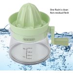 Storcător de Citrice Manual, Rezistent, Ușor de Folosit și Depozitat, Durabil, Calitativ, 16.5x13 cm, Transparent/Verde - Image 5