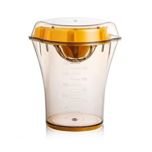 Storcător Manual pentru Citrice, cu Recipient 600 ml, ABS Transparent, 15x8.5x13.5 cm