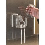 Suport Dublu Transparent pentru Pahar și Periuță – Plastic, 11 x 11.5 cm - Image 7