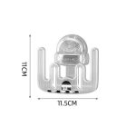 Suport Dublu Transparent pentru Pahar și Periuță – Plastic, 11 x 11.5 cm - Image 3