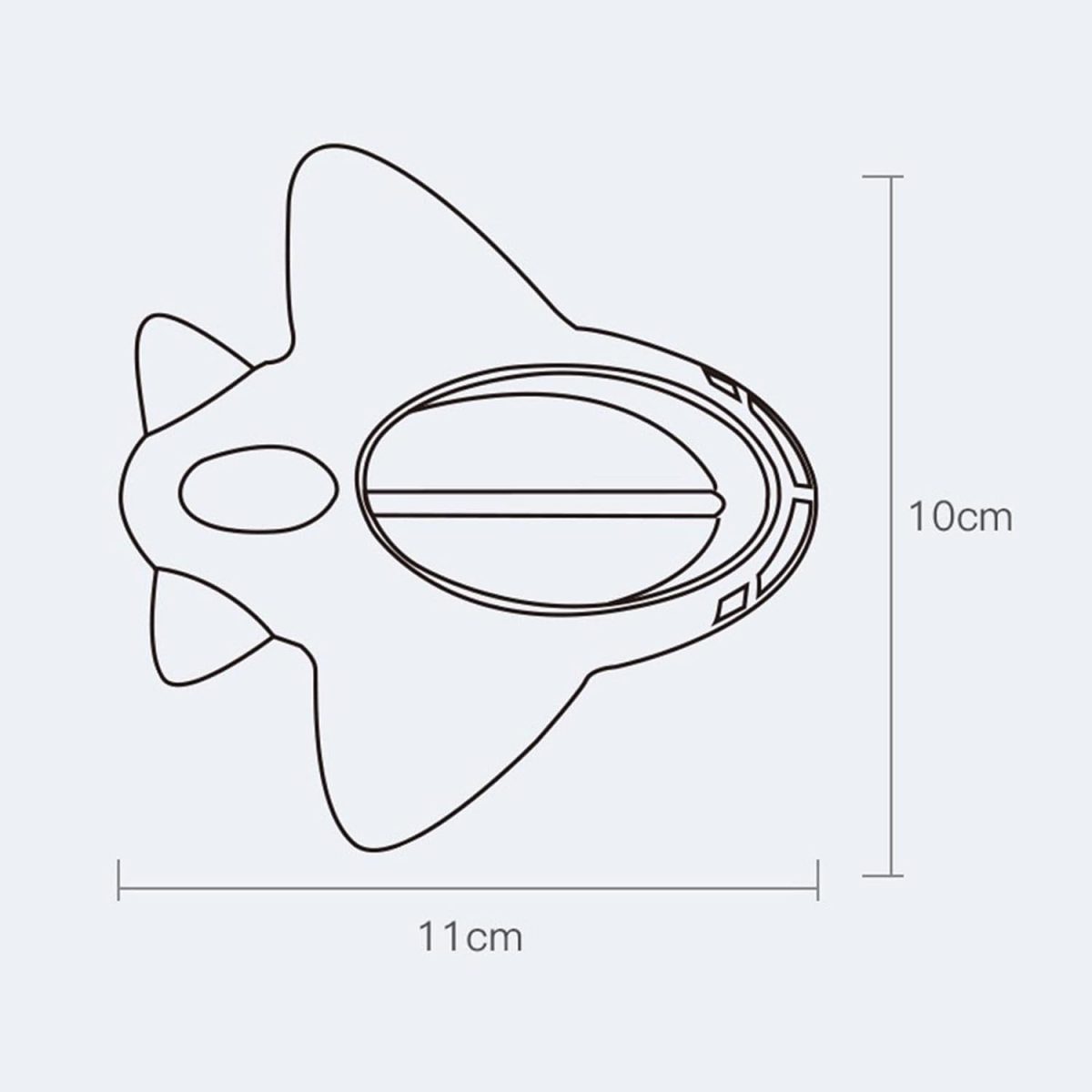 Termometru de Baie , Plutitor, Model Avion, Roz, 11×10×4 cm - Image 3