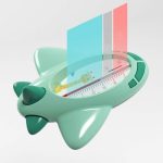 Termometru de Baie , Plutitor, Model Avion, Verde, 11×10×4 cm - Image 6