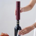 Tirbușon Electric Deschizător Sticle de Vin – Încărcare USB, 20 x 4.6 cm, Rosu - Image 7